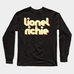 vintage color lionel richie Long Sleeve T-Shirt